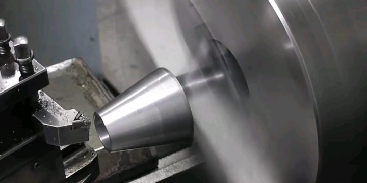 What is the taper turning process by lathe?