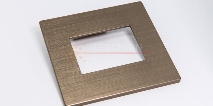 Customized bronze anodized socket cover switch plate
